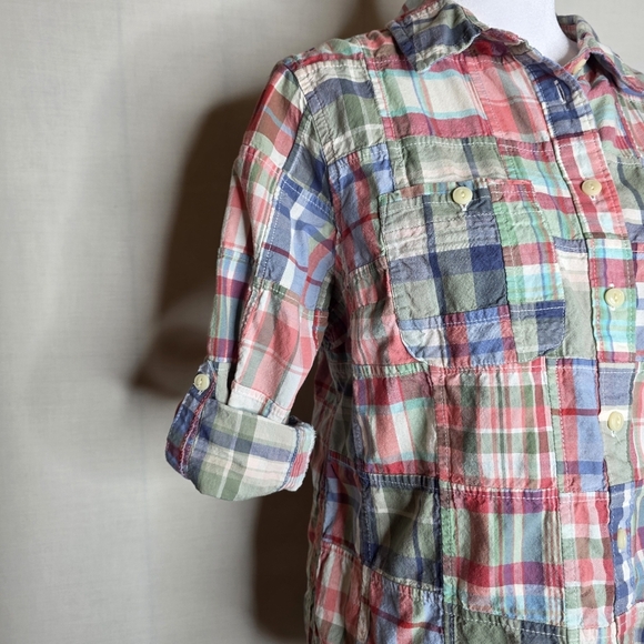 L.L. Bean Womens Quilted Long Sleeve Button Down Shirt Size Petite Small - Picture 6 of 9